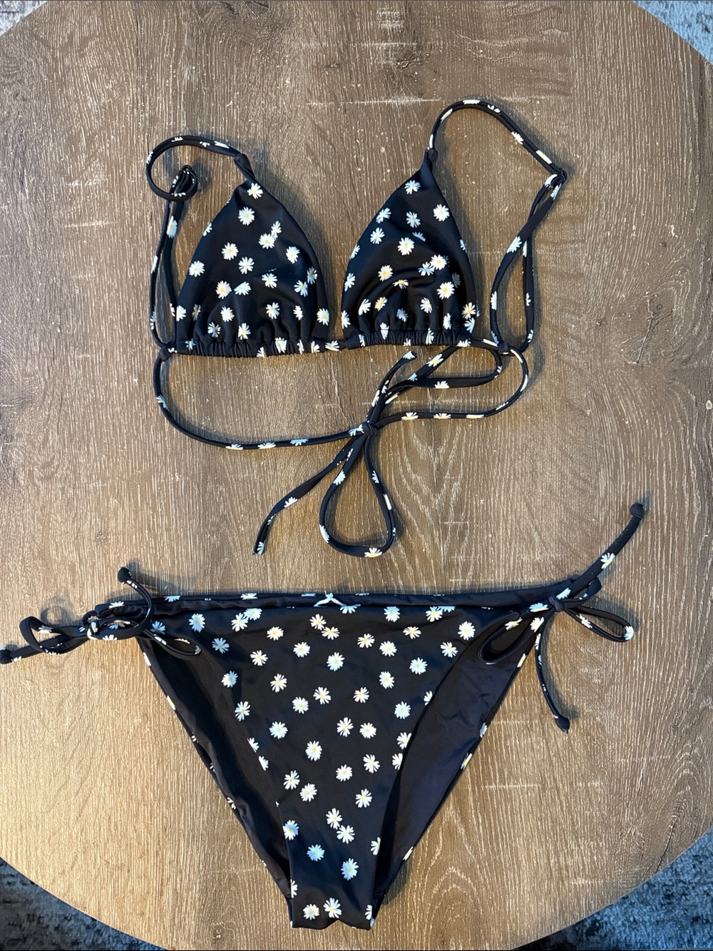 Onia Daisy Print Bikini, Size Medium